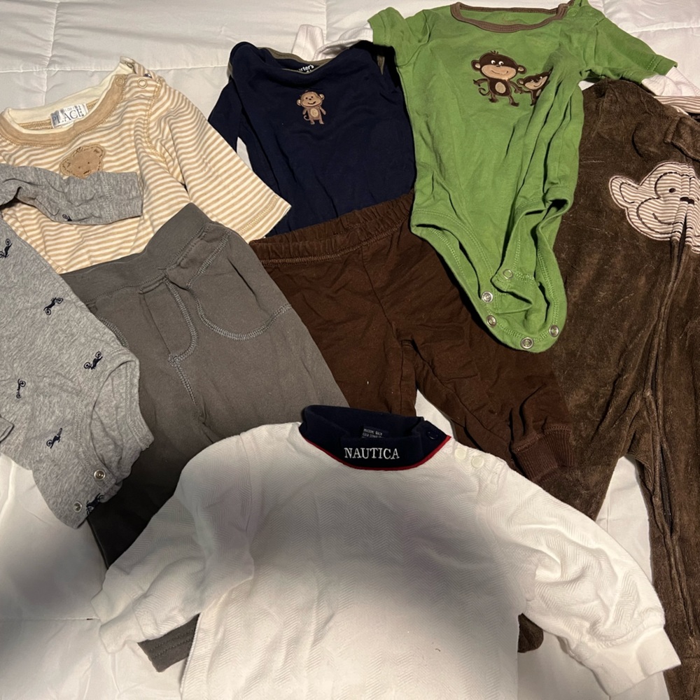 Carters, Nautica, Childrens Place baby boy mixed baby pieces